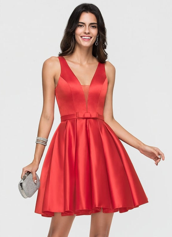 Robe De Bal Satin À Volants