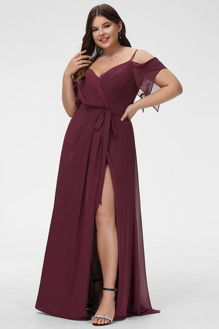 Robe De Bal Fluide Bordeaux - gallery 8
