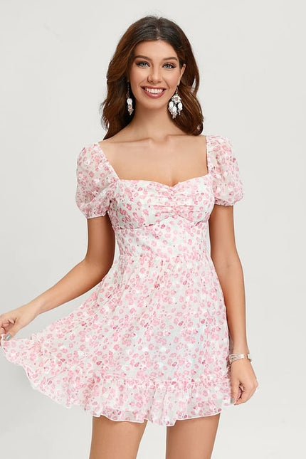 Robe De Bal Florale Douce - gallery 1