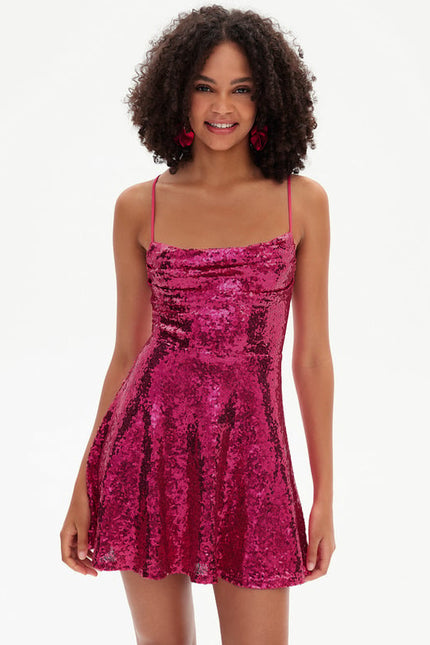 Robe De Bal Disco Fuchsia - gallery 5