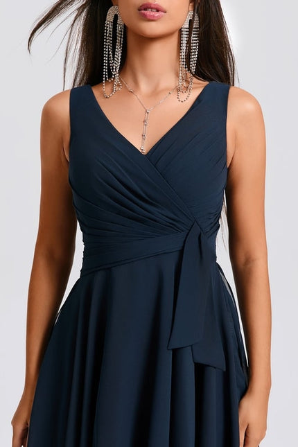 Robe De Bal Col V Fluide - gallery 4