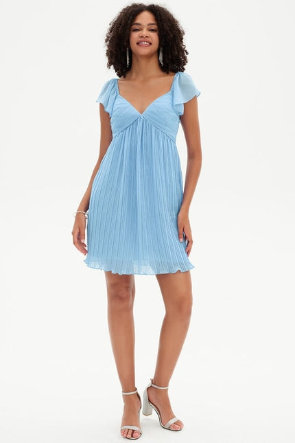 Robe De Bal Col V Fluide - gallery 1
