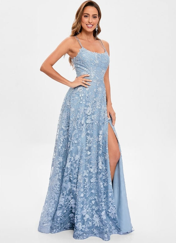 Robe De Bal Florale Ciel - gallery 2