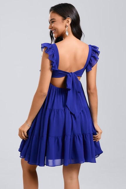 Robe De Bal Mousseline Verte - gallery 4