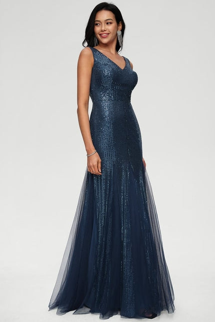 Robe De Bal Pailletée Nude - gallery 2