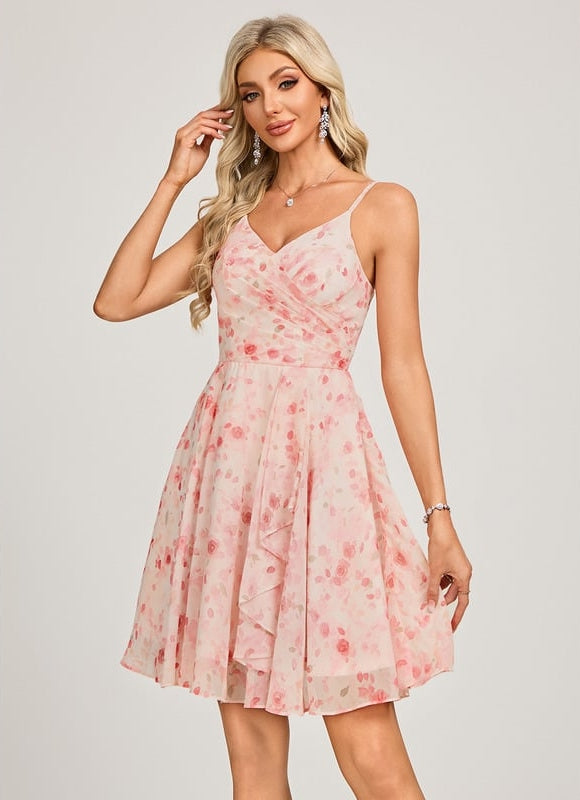 Robe De Bal Fleurie Poudrée - gallery 4
