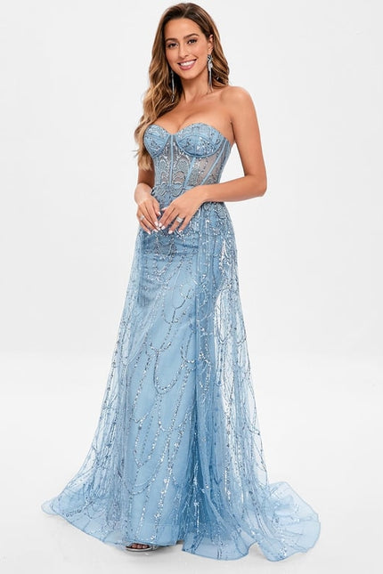 Robe De Bal Éclat Argenté - gallery 3