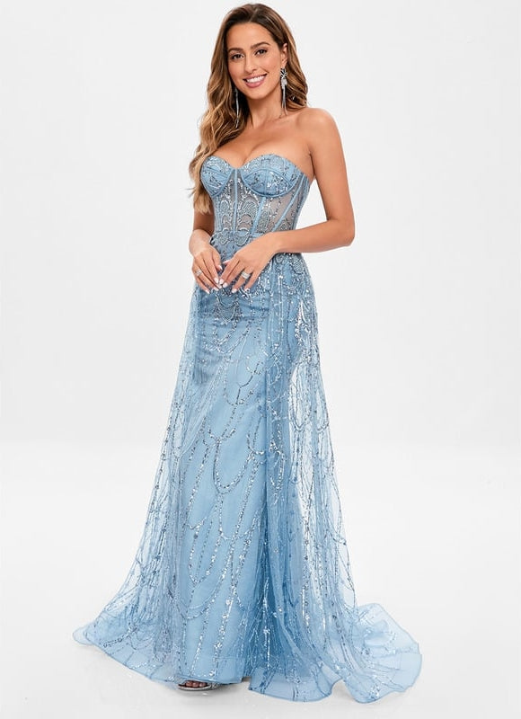 Robe De Bal Éclat Argenté - gallery 3