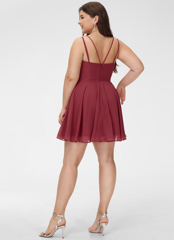 Robe De Bal Fluide Rose - gallery 5
