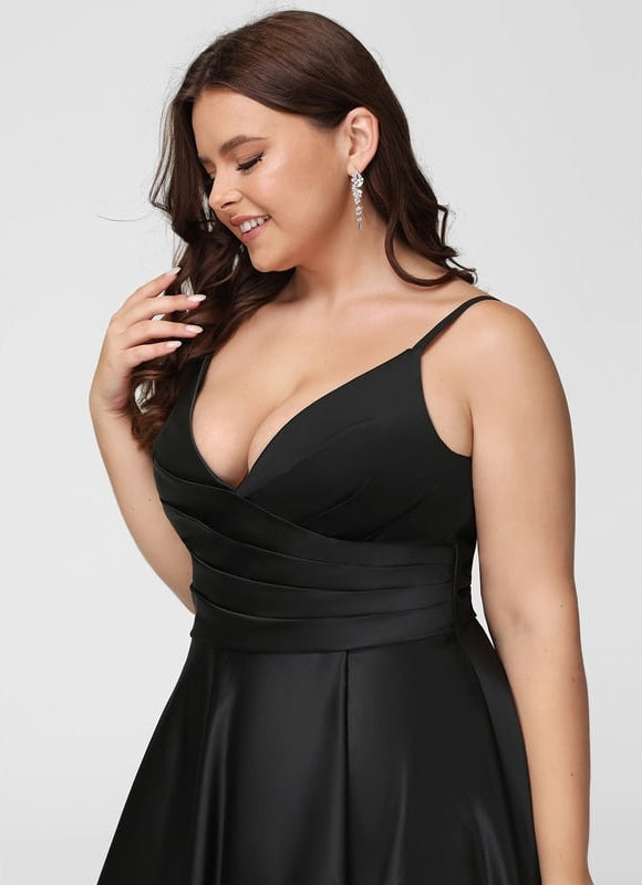 Robe De Bal Longue Noire Élégante - gallery 9