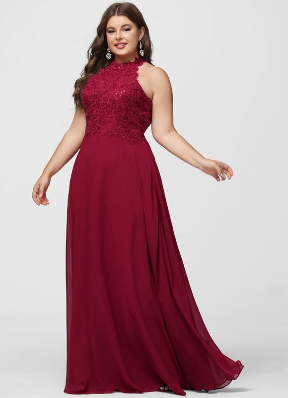 Robe De Bal Chic Bordeaux Aérien - gallery 5