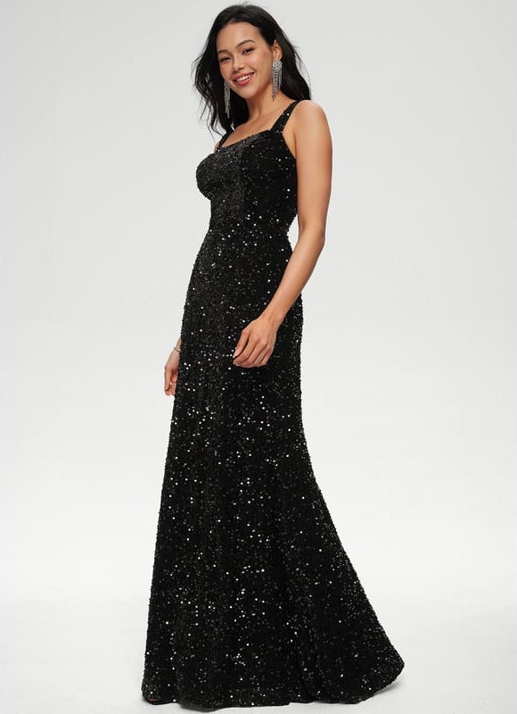 Robe De Bal Pailletée Élégante - gallery 2