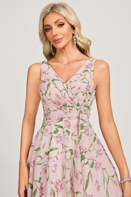 Robe De Bal Col V Fluide - gallery 3