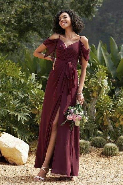 Robe De Bal Fluide Bordeaux - gallery 7