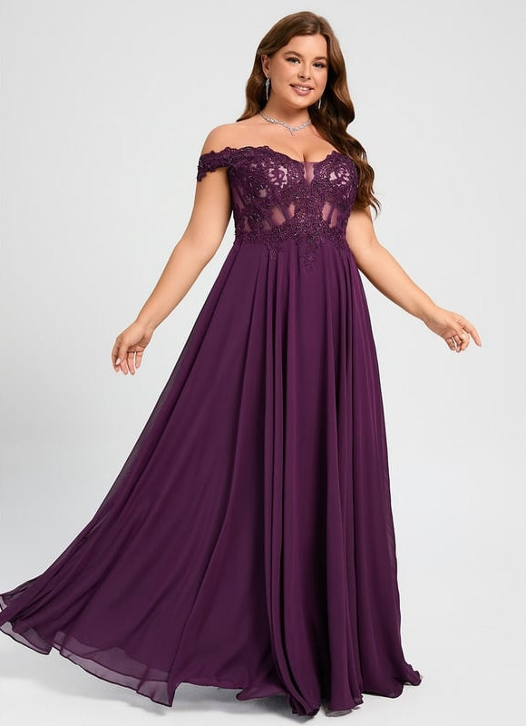 Robe De Bal Violette Élégante - gallery 4