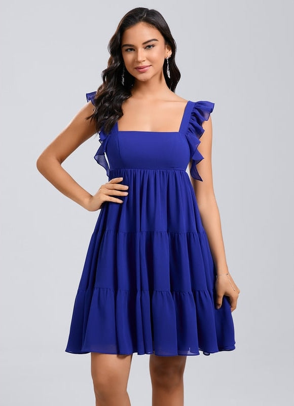 Robe De Bal Mousseline Verte - gallery 1