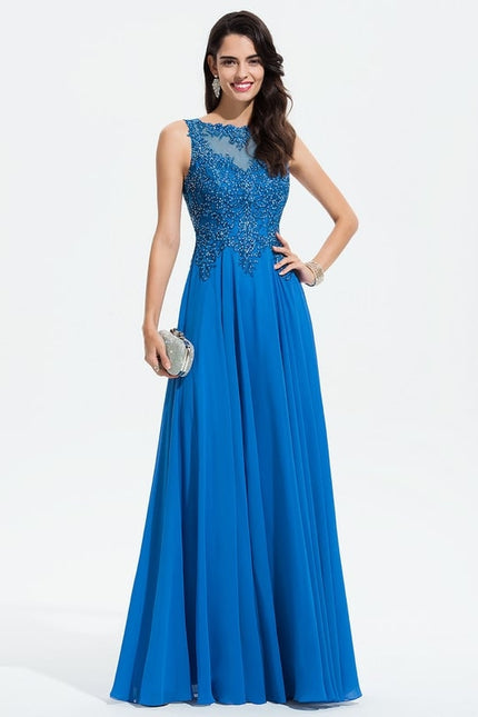 Robe De Bal Chiffon Noir - gallery 3