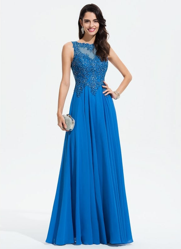 Robe De Bal Chiffon Noir - gallery 3