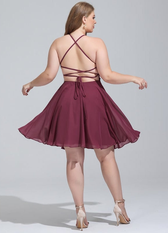 Robe De Bal Cocktail Bordeaux - gallery 7
