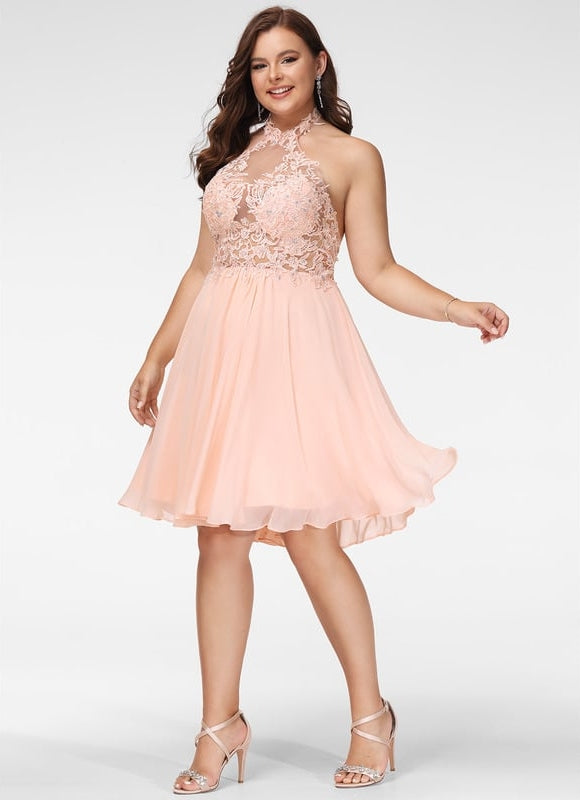 Robe De Bal Aérienne Pêche - gallery 9