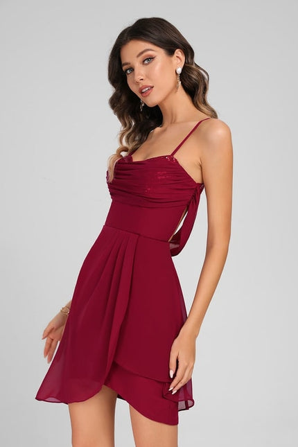 Robe De Bal Éclat Asymétrique - gallery 3