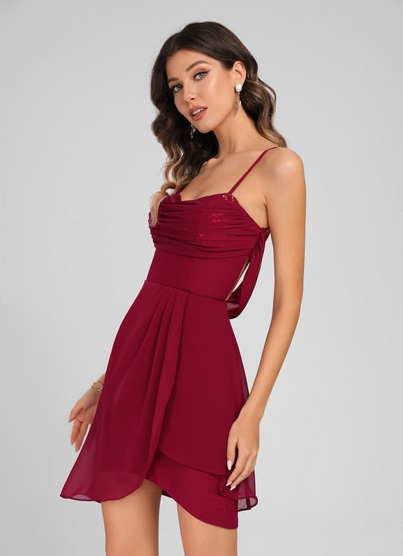 Robe De Bal Éclat Asymétrique - gallery 3