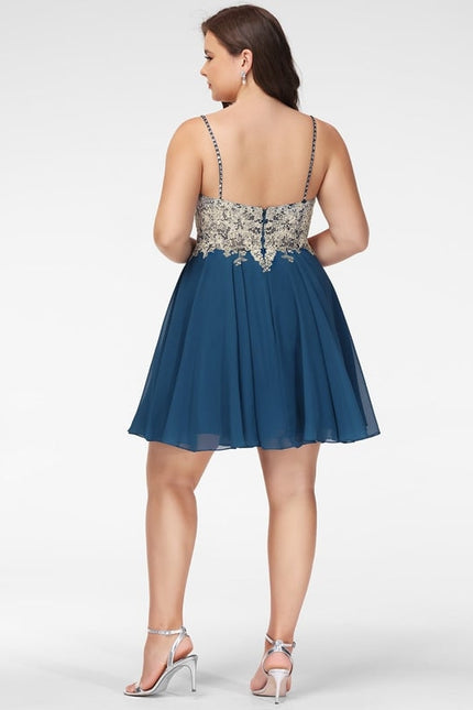Robe De Bal Bleu Poudré Chic - gallery 5