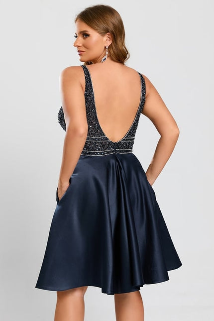 Robe De Bal Satinée Étoilée - gallery 6