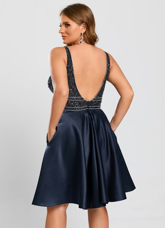 Robe De Bal Satinée Étoilée - gallery 6