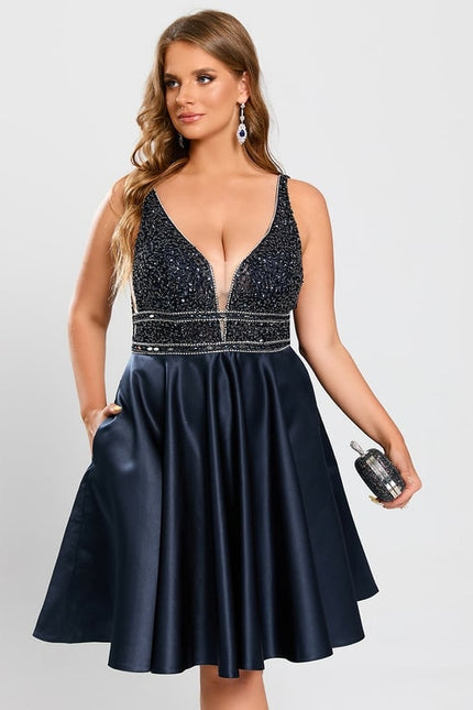 Robe De Bal Satinée Étoilée - gallery 8