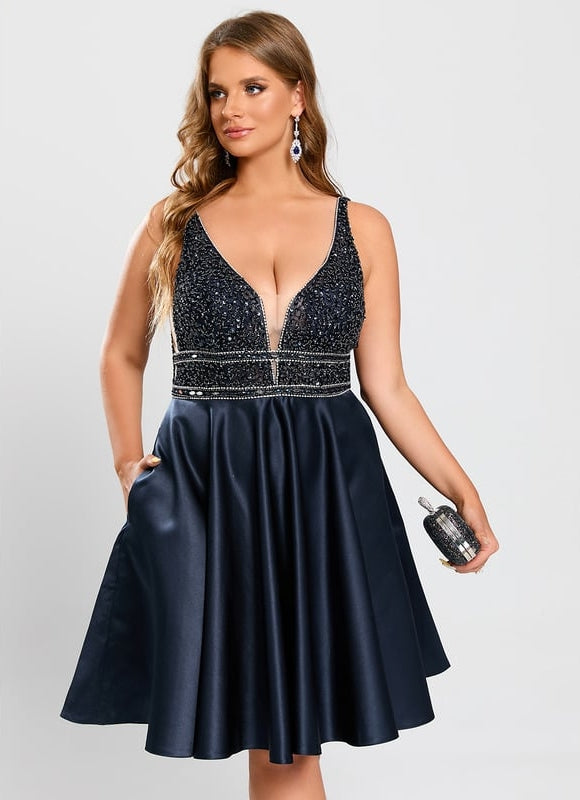 Robe De Bal Satinée Étoilée - gallery 8