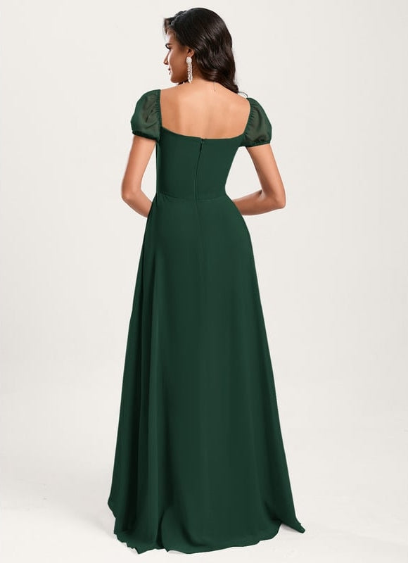 Robe De Bal Fluide Bleu Ciel - gallery 9