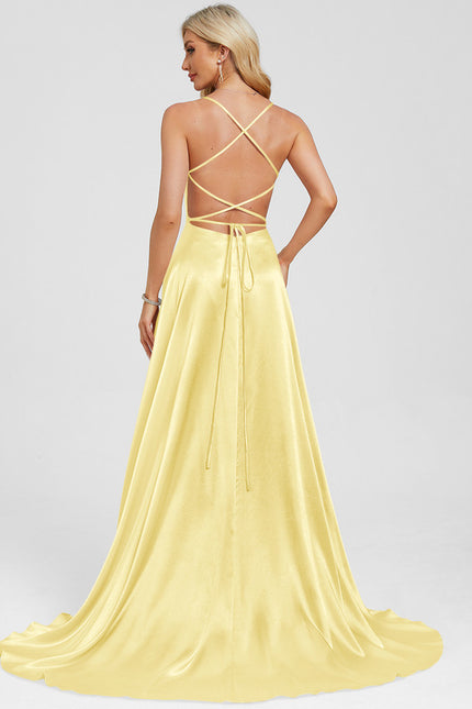 Robe De Bal Jaune