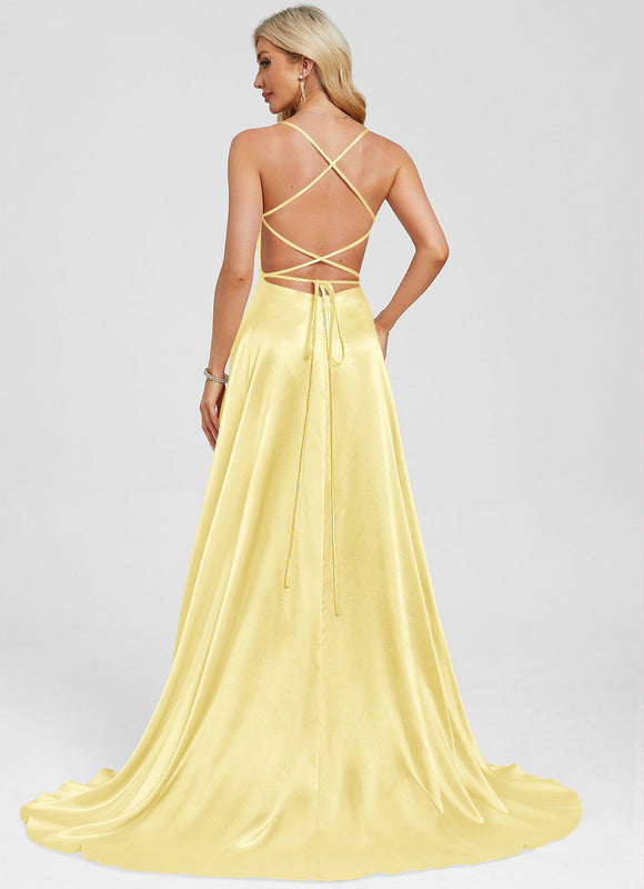 Robe De Bal Jaune