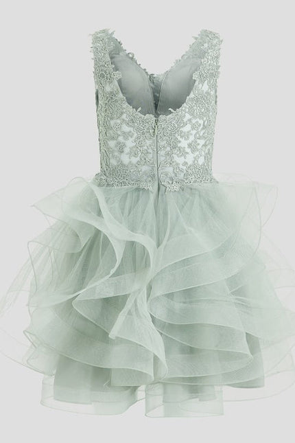 Robe De Bal Verte Volumineuse - gallery 9