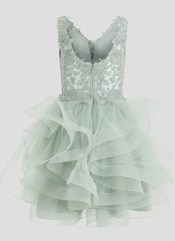 Robe De Bal Verte Volumineuse - gallery 9