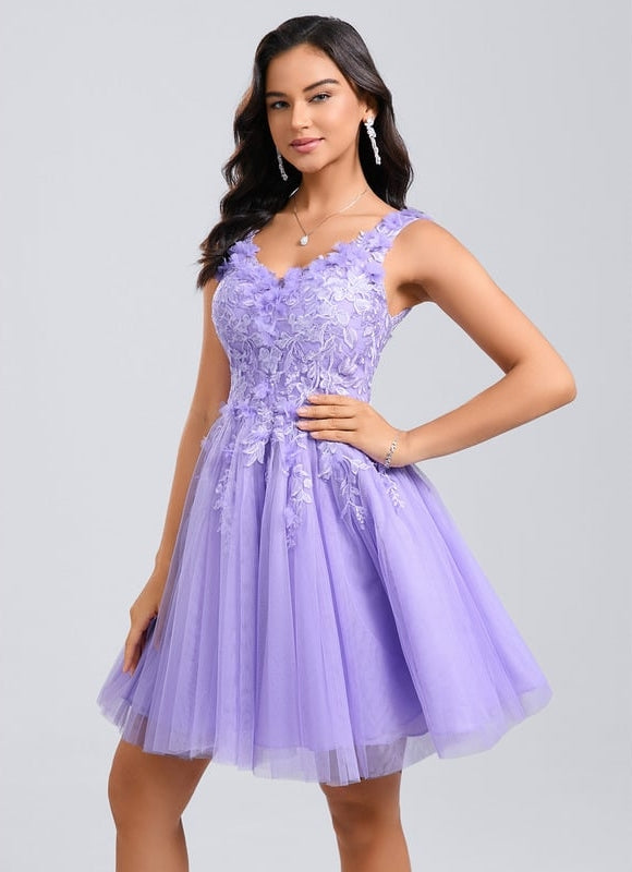 Robe De Bal Tulle Lavande - gallery 2