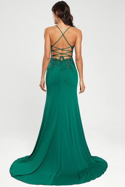 Robe De Bal Émeraude Glamour - gallery 5