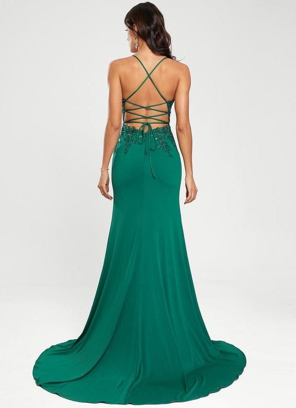 Robe De Bal Émeraude Glamour - gallery 5