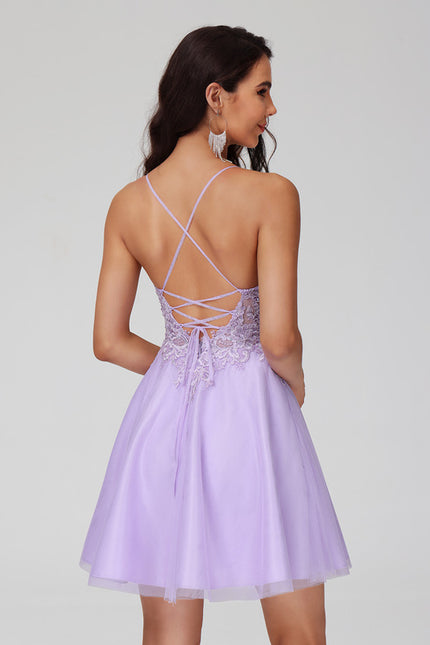 Robe De Bal Lilas Éthérée - gallery 1