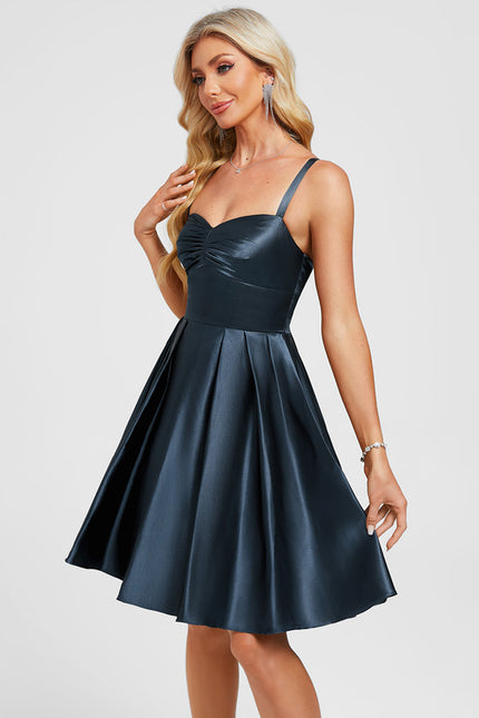 Robe De Bal Satin Plissée - gallery 4