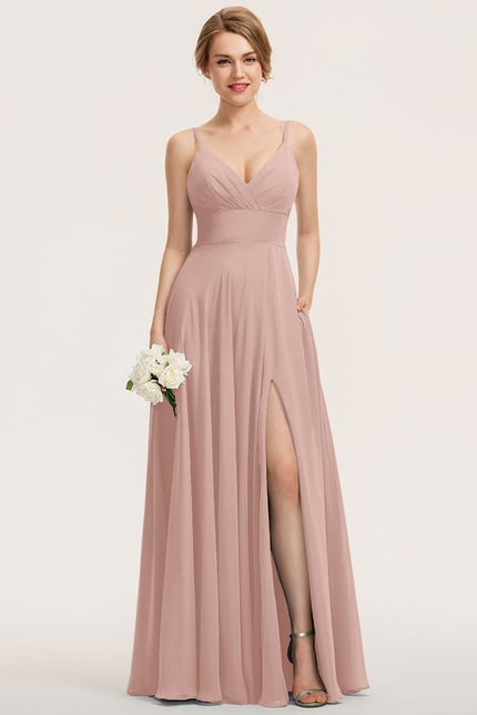 Robe De Bal Longue Fluide Bleu