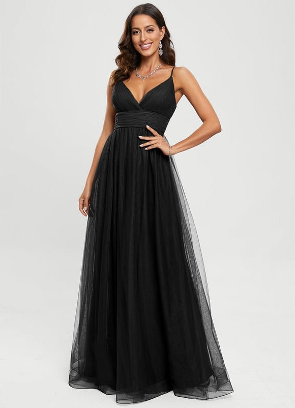 Robe De Bal Vaporeuse Céleste - gallery 1