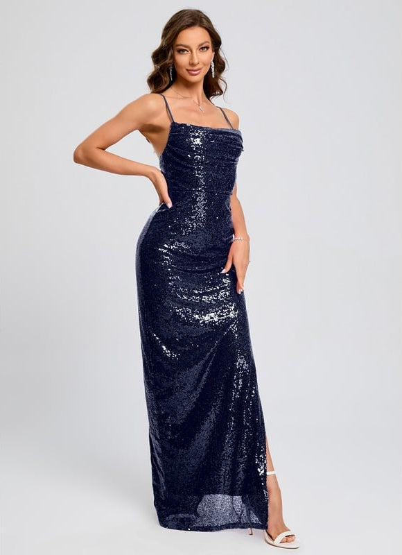 Robe De Bal Glamour Marine - gallery 2