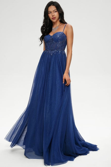 Robe De Bal Scintillante Évasée - gallery 4