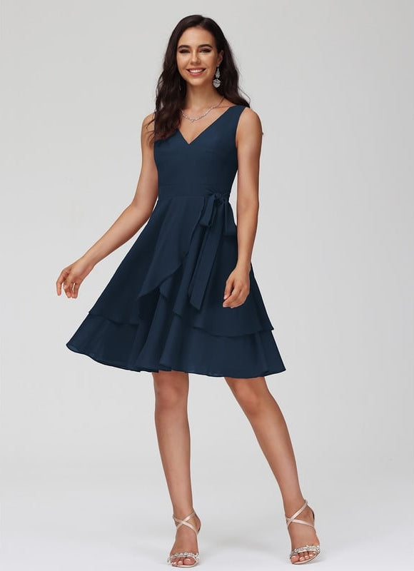 Robe De Bal Fluide Rose - gallery 4