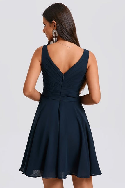 Robe De Bal Col V Fluide - gallery 5