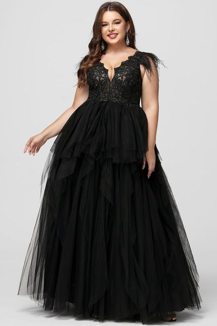 Robe De Bal Tulle Plumes - gallery 4