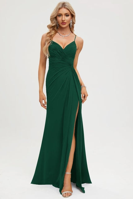 Robe De Bal Émeraude Fluide - gallery 8
