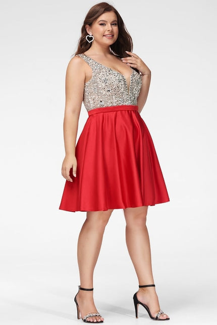Robe De Bal Éclatante Rouge - gallery 6